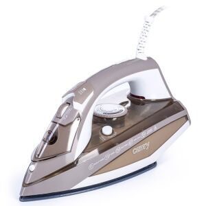 Fier de călcat cu abur Camry cu talpă ceramică, 3000W, culoare aurie - Camry