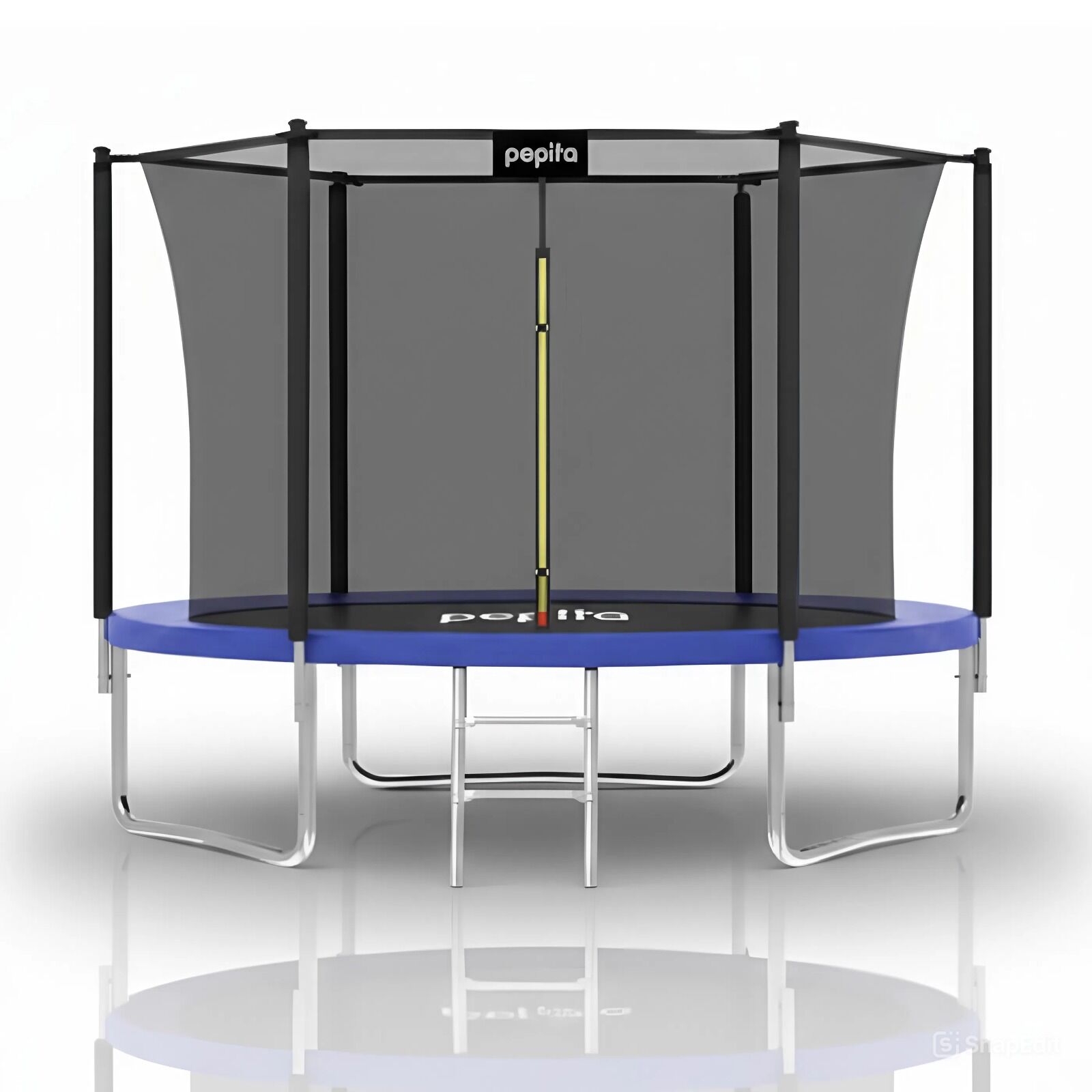 E-shop Pepita 183cm vnútorná sieťovaná trampolína s rebríkom - modrá