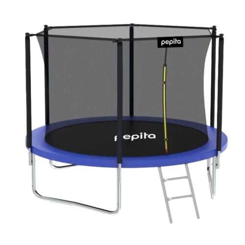 Pepita 183cm internal mesh trampoline with ladder #blue