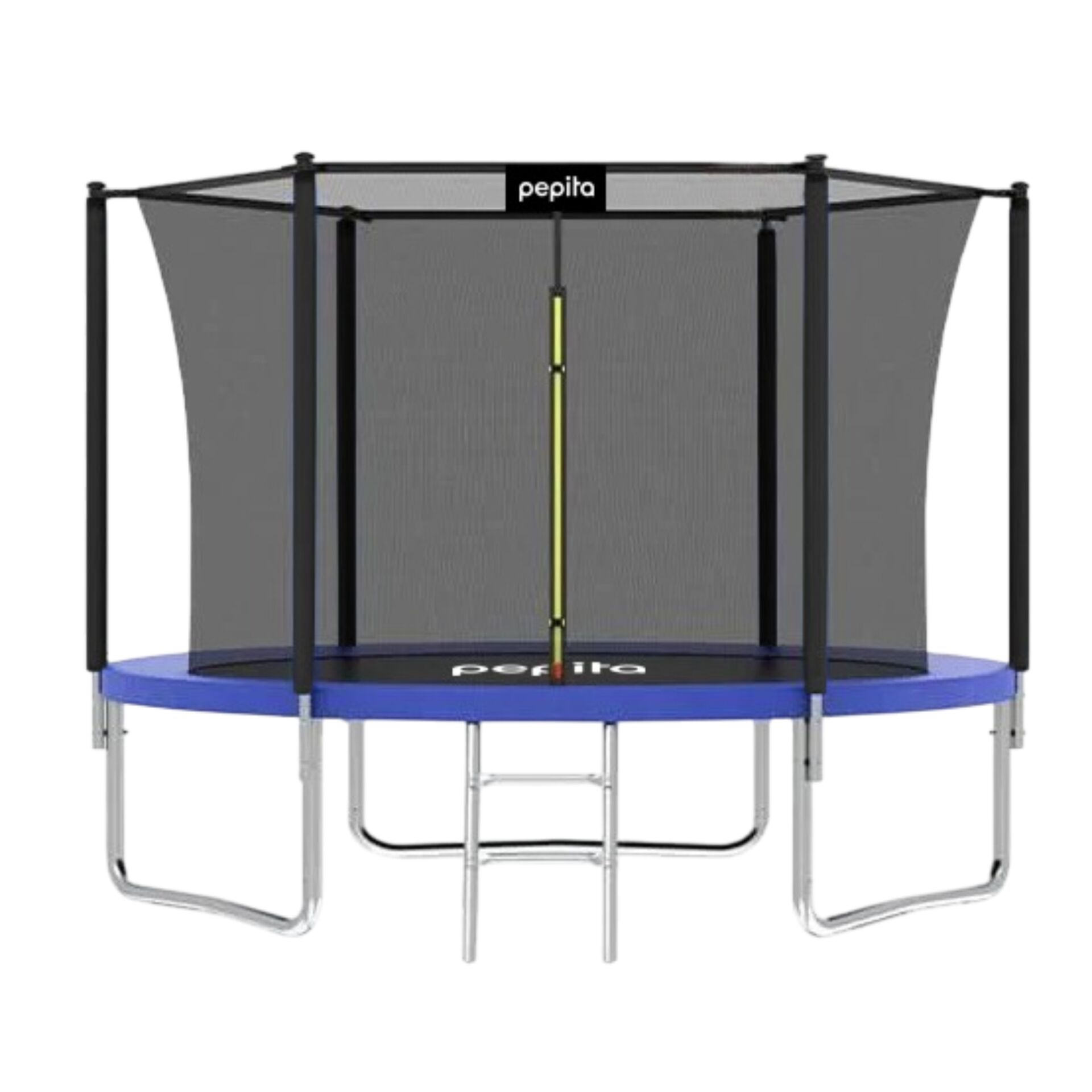 Pepita 244cm vnútorná sieťovaná trampolína s rebríkom - modrá