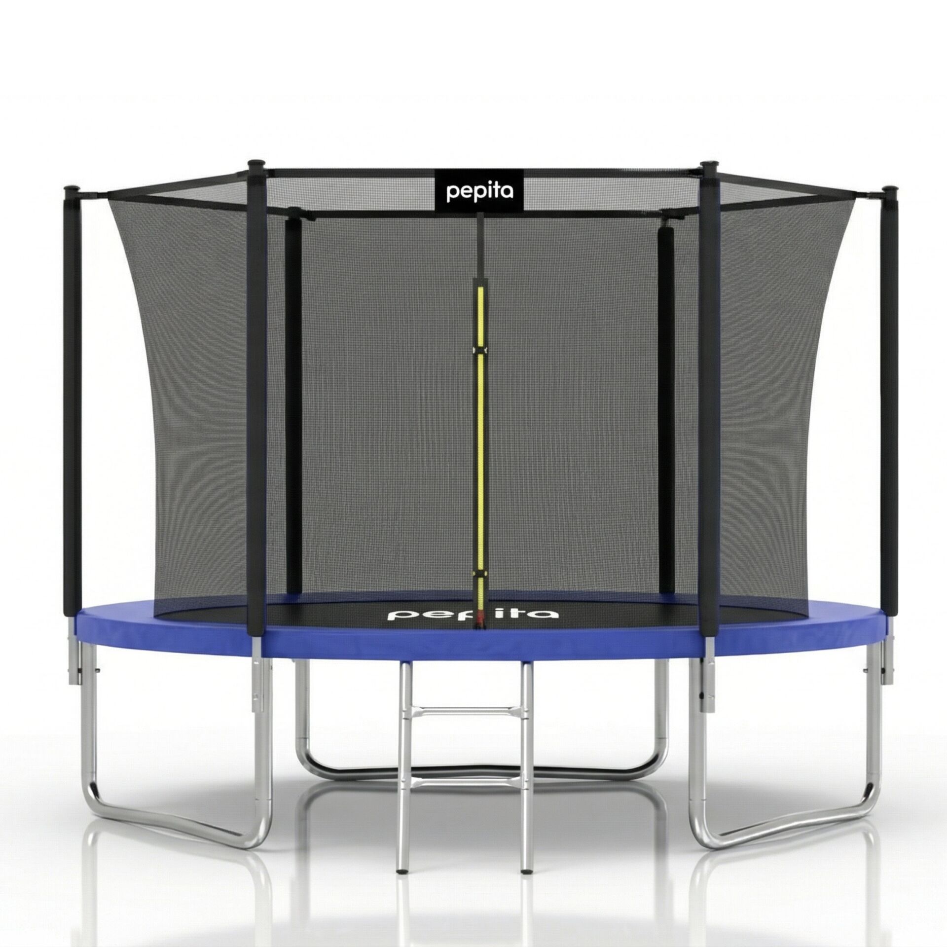 E-shop Pepita 244cm vnútorná sieťovaná trampolína s rebríkom - modrá