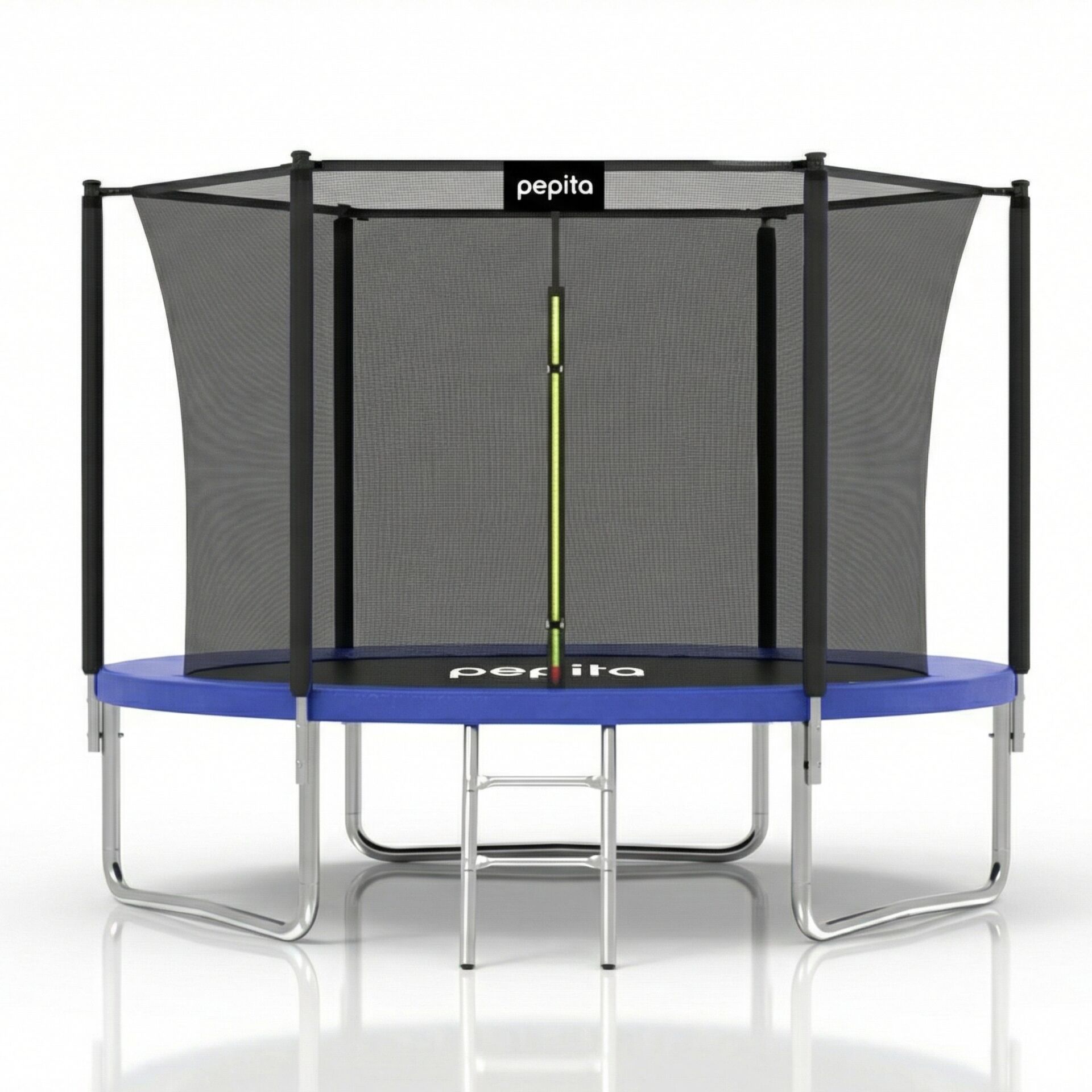 E-shop Pepita 305cm vnútorná sieťovaná trampolína s rebríkom - modrá