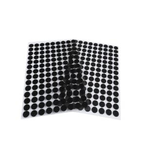 Komplett készlet 126 db öntapadó sündisznó pöttyös Crisalida, pihe és pikkely, 10 mm, fekete 124820996 - Padlóvédő bútorláb alátét