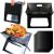 Tragbarer Grill - 43,5 x 27,5 x 38 cm - Schwarz 124823673
