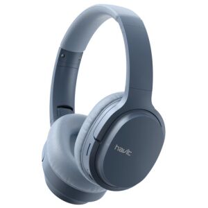 Havit I62 Bluetooth fejhallgató, kék, over-ear, vezeték nélküli, sztereó, ferde nézet - Havit
