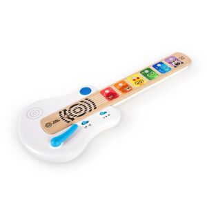 Baby Einstein Strum Along Songs Magic Touch Gitarre, weiße und blaue Spielzeuggitarre mit bunten Tierknöpfen, für Babys und Kleinkinder - Entwicklungsspiele für Babys