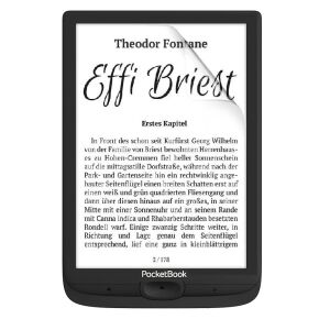 PocketBook Basic Lux 4 E-Reader mit Duragon Displayschutzfolie - Schutzfolien für Handys