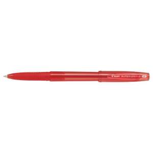 Guľôčkové pero 0,7 s uzáverom f super grip g pilot, farba písania červená 41289399 Perá