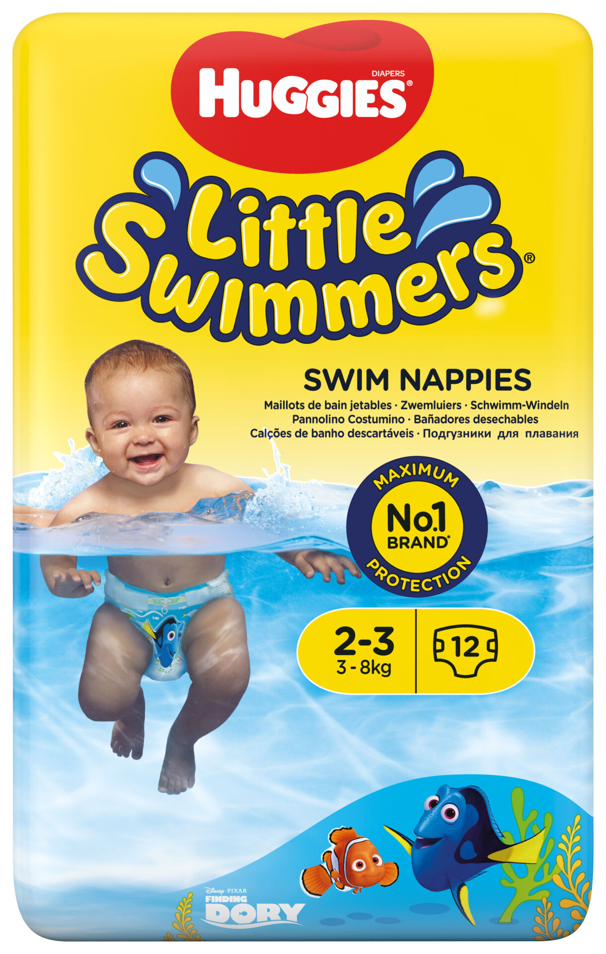 Huggies Little Swimmers eldobható Úszópelenka 3-8kg Mini 2-3 (12db)
