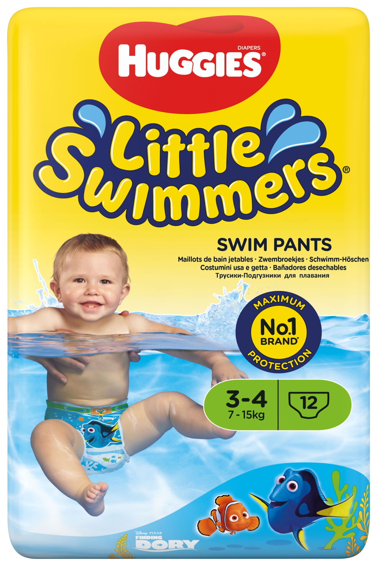 Huggies Little Swimmers eldobható Úszópelenka 7-15kg Midi 3-4 (12db)