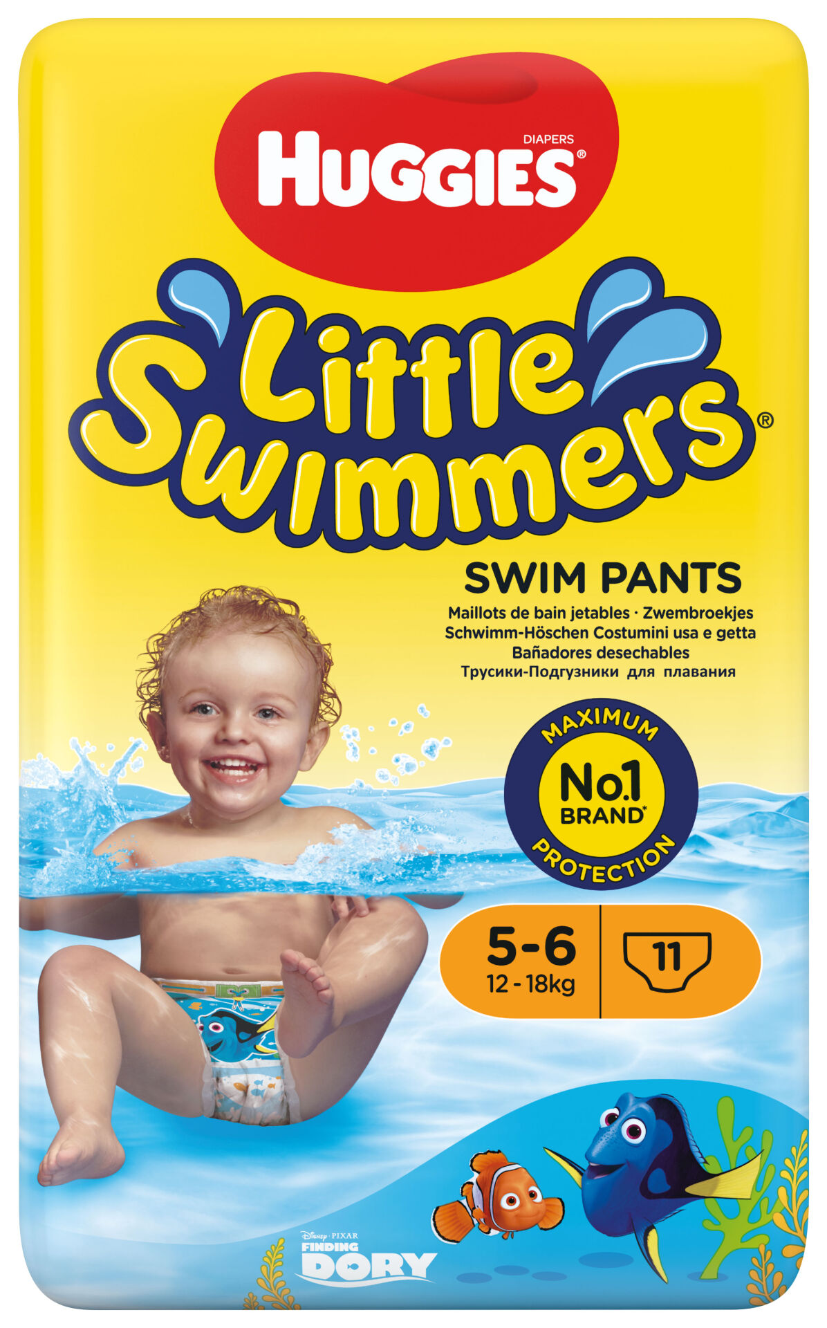 Huggies Little Swimmers eldobható Úszópelenka 12-18kg Junior 5-6 (11db)
