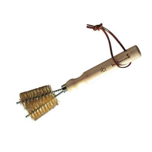 Barbecook BC-ACC-7063 Zweiköpfige Grillbürste, Kupferkopf, Holzgriff aus Gummi 124879840