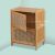 Éjjeli szekrény 2 rattan ajtóval 124880170
