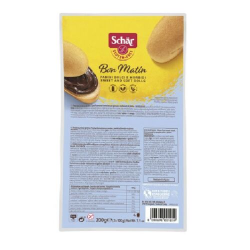 Schar Bon Matin Süße glutenfreie Brötchen (4x50 g) 200 g Schar