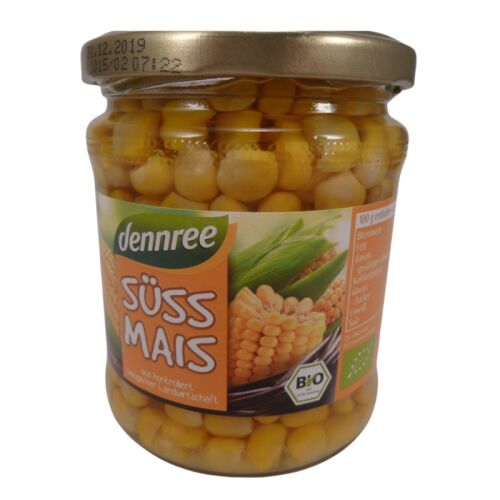 Dennree Bio Csemegekukorica üvegben, 370ml - Dennree