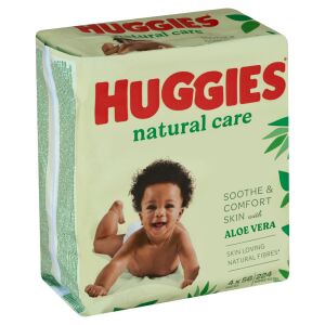 Șervețele umede Huggies Natural Care Quad Pack, 224 bucăți - Șervețele, Porti de Siguranta și Olite