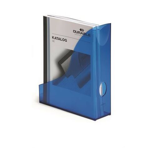 Iratpapucs 7cm, durable basic, áttetsző kék