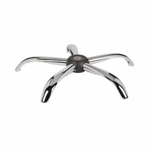 Podstawa krzesła dyrektorskiego, metalowa, 60 cm, srebrna 124894532 - Akcesoria do krzeseł biurowych