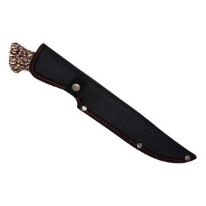 Hirschgeweih-Jagdmesser, 30 cm, Cordurascheide, braun 124894556 - Jagd- & Survivalmesser