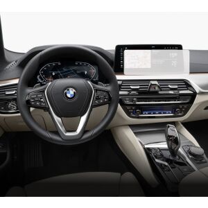 Folie de protecție mată Duragon instalată pe ecranul de navigație BMW Seria 5 2020-2023 - Electronica auto
