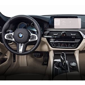 Folie de protecție Duragon pentru ecranul de navigație BMW Seria 5 (2016-2020) instalată - Accesorii electronice auto