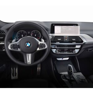 Folie de protecție Duragon pentru ecranul de navigație BMW X4 2019-2021 instalată în mașină - Accesorii electronice auto