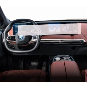 Folia ochronna Duragon zainstalowana na panelu nawigacyjnym i instrumentów BMW iX 2021+ - Pojazd i części