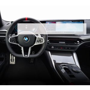 Duragon Displayschutzfolie installiert auf BMW 4er Serie 2024+ Navigations- und Instrumentenanzeigen - Kfz-Elektronik