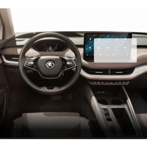 Folie de protecție pentru ecranul de navigație Duragon Skoda Enyaq iV 2020+ instalată în mașină - Accesorii electronice auto