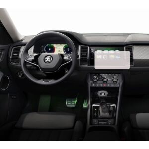 Duragon Navigációs képernyővédő fólia Skoda Kodiaq 2021-2023 autóba szerelve - Fejegység kiegészítő
