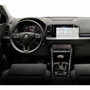Duragon Skoda Karoq 2021+ folie de protecție pentru ecranul de navigație instalată în mașină - Accesorii electronice auto