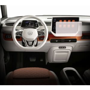 Folie de protecție Duragon pentru ecranul de navigație Volkswagen ID. Buzz 2023+ instalată pe bord - Accesorii electronice auto