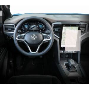 Folie de protecție mată Duragon instalată pe ecranul de navigație Volkswagen Amarok 2022+ - Electronica auto