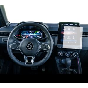 Folia ochronna Duragon zainstalowana na wyświetlaczu nawigacji i zestawu wskaźników Renault Clio 2023+ - Pojazd i części