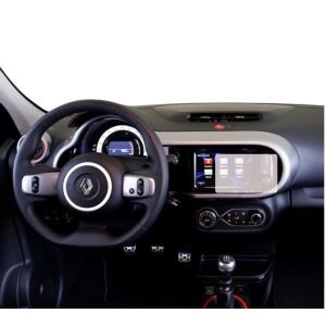 Folia ochronna na ekran nawigacji Duragon zainstalowana na desce rozdzielczej Renault Twingo 2019+ - Pojazd i części