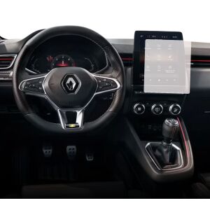Folie de protecție Duragon pentru ecranul de navigație Renault Clio 2019-2023 instalată în mașină - Accesorii electronice auto