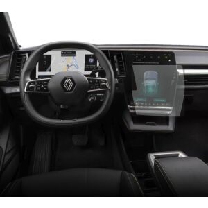 Folie de protecție Duragon instalată pe ecranul de navigație Renault Megane E-Tech 2021+ - Accesorii electronice auto