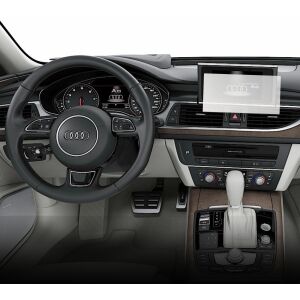 Folie de protecție mată Duragon instalată pe ecranul de navigație Audi A6 2011-2014 - Electronica auto