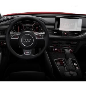 Folie de protecție mată Duragon instalată pe ecranul de navigație Audi A7 Sportback 2014-2017 - Accesorii electronice auto