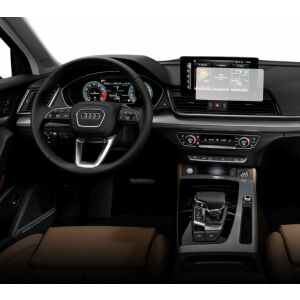 Folie de protecție ecran Duragon pentru sistemul de navigație Audi Q5 2020-2024 instalată în mașină - Electronica auto