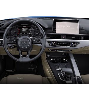 Duragon Navigációs képernyővédő Audi A5 Sportback 2019-2024 autóhoz, a műszerfalra szerelve - Fejegység kiegészítő