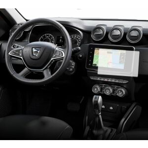 Folie de protecție pentru ecranul de navigație Duragon Dacia Duster 2021-2023 instalată în mașină - Accesorii electronice auto