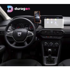 Folie de protecție ecran navigație mată Duragon Dacia Sandero 2020-2024 instalată pe bordul mașinii - Accesorii electronice auto