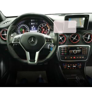 Duragon Mercedes Benz A-Class W176 2015-2018 navigációs képernyővédő a kocsiba szerelve - Autóelektronika
