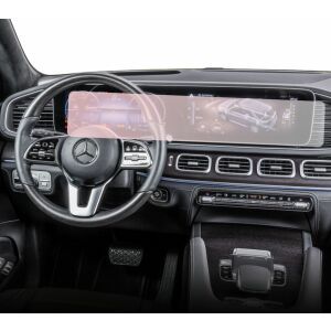 Folia ochronna Duragon zainstalowana na wyświetlaczu nawigacji Mercedes Benz GLE (W167) - Pojazd i części