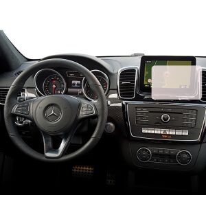Duragon képernyővédő fólia felszerelve egy Mercedes Benz GLS-Class (X166) navigációs kijelzőre - Fejegység kiegészítő