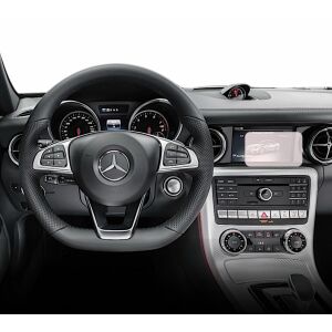 Folie de protecție Duragon instalată pe ecranul de navigare Mercedes Benz SL-Class (R231) - Accesorii electronice auto