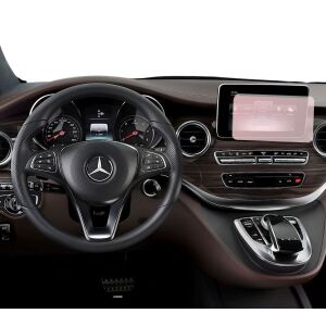 Folie de protecție mată Duragon instalată pe ecranul de navigație Mercedes Benz V-Class 2019+ - Accesorii electronice auto