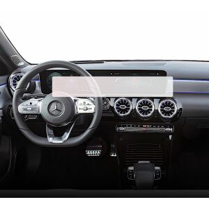 Duragon Displayschutzfolie installiert auf Mercedes-Benz A-Class (W177) Navigationsbildschirm - Kfz-Elektronik