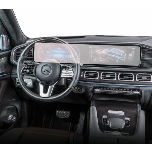 Duragon Folia ochronna na ekran nawigacji Mercedes-Benz GLE 2023+ zainstalowana w samochodzie - Pojazd i części